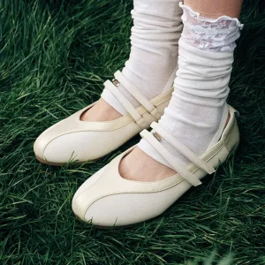 OEM ODM High Quality Kids’ Mary Jane Shoes Custom Logo French Style Girls’ Ballet Flats Microfiber Leather Princess Shoes