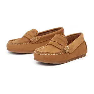 OEM ODM Summer Leather Flats Loafers Casual Comfortable Slip on Shoes Anti Slip Kids Boys Fashion New Shoes