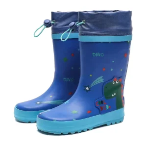 OEM Summer Autumn Unisex Children Rubber Waterproof Midi Toddler Gumboots 3D Cartoon Printed Kids Rain Boots