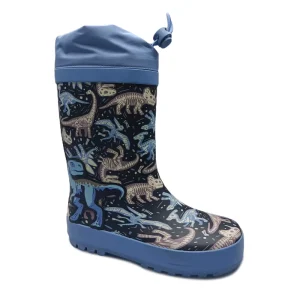 OEM Unisex Kids Custom Rain Boot Waterproof Rubber Rain Boot With Adjustable Collar Non Slip Durable for Rainy Outdoor Gumboot