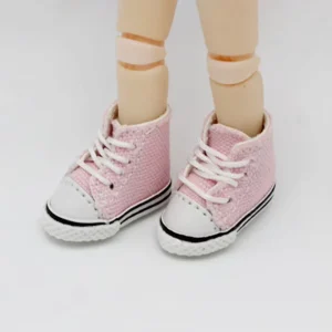 Ob11 Doll Shoes 12 Points BJD Beautiful Knot Pig Doll Shoes Molly Simple Casual Cute Sports Canvas Shoes