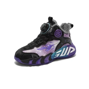 Oem Odm Latest Casual Popular Jump Outdoor Sport Competition Lightweight Elastic Force Girl Boy Kids Basketball Shoes