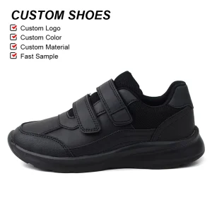 Olicom Hook & Loop Children’s Shoes Boys Kids Sneakers Fashion Casual Sport Shoes for Boys Running School White Black Girls Boys