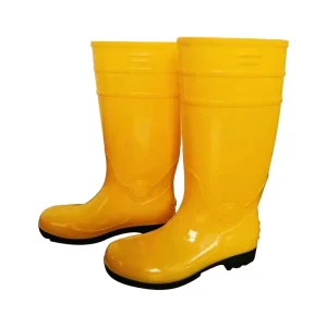 Orange Long Help Mens Boots with Steel Toe Waterproof