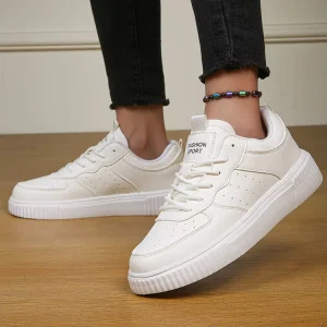 Outdoor Casual Shoes Women White Sneakers Spring Autumn Sports Skateboard Shoes Comfortable Leather Sneakers