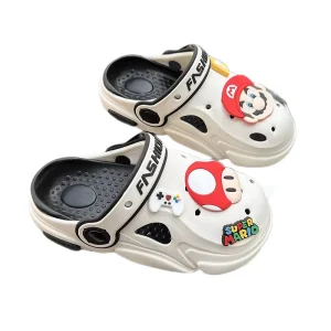 Outdoor Flip Flops with Soft Soles for Kids Featuring Cartoon Design and Anti Slip Function Boys and Girls Summer Style