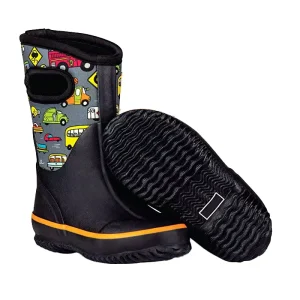 Outdoor Kids Neoprene Rubber Rain Boots Warm Snow Boots for Children Waterproof Winter Boots