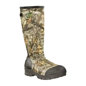 Outdoor Men’s Ankle Fit Insulated Camo Hunting Waterproof Rubber Boots