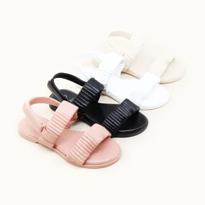 Outside Wearing Casual Round Head Open Toe Sandals for Girls Flat Non slip Craft Shoes