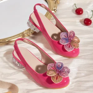 PSJ-NPF NewStyle High Heels Fashion Girl Dress Shoe Formal Party Shoe Designer Shoe Kids School Shoe Girl Princess Shoe