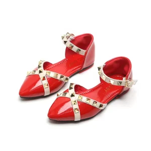 PU Leather Dress Shoes for Kids Baby Girls Student Princess Costume Party Shoes for Winter Summer Spring Weddings