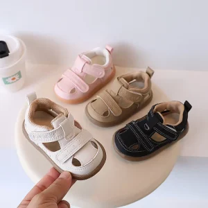 PU Leather Summer Beach Shoes for Girls Toddler Boys Kids Baby Footwear Fashion Outdoor Flat Children’s Casual Sandals