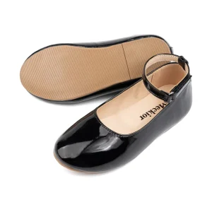 PU PVC Girls Kids Dress Shoes Comfortable Durable Lightweight Fashionable Design for Party School or Daily Wear