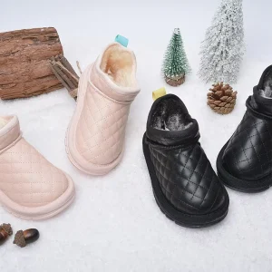 PU Waterproof Warmth Snow Boot Girls Boys Boots Children’s Winter Shoes Outdoor Boots