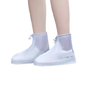 PVC Foldable Clear Transparent Rain Shoes Protector Automatic Shoe Cover Dispenser Kids Boots Rain Boots Children