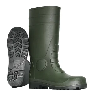 PVC Rain Boots Can Add Steel Toe And Plate Wellington Strong Factory Direct Sales Waterproof Safety
