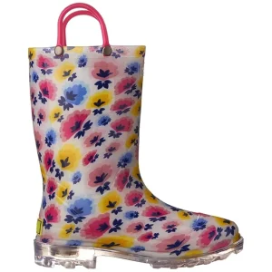 PVC Rain Boots Kids Lightweight Hard-Wearing Hot Colorful Prints Waterproof Winter Summer Autumn Seasons Unisex