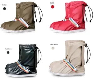 PVC Shoe Cover Reusable Male and Female Outdoor Waterproof Protector Rain Boots Motorcycle Rider Shoe Cover