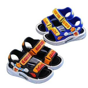 PVC Soft Summer Trendy Beach Sandals for Boys Girls Comfortable Casual Kids Slides Shoes Original Fashionable Design for Leisure