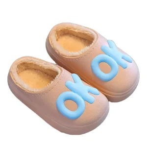 Parent EVA Indoor Non Slip Unisex Sandals Waterproof Winter Shoes for Kids Home Bathroom Slippers