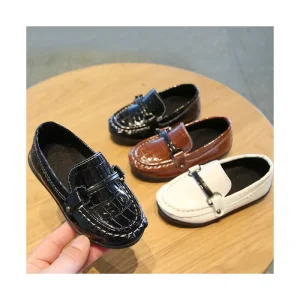 Patent Leather Baby Girl Dress Shoes Fashion Trend Soft Kids Footwear New Design Flat Children’s Casual Shoes
