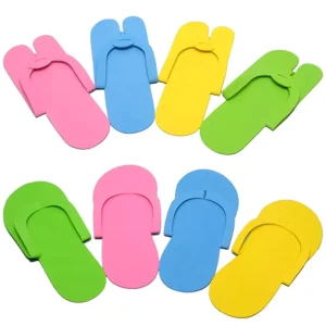 Personalized Disposable Kids Pedicure Flip Flops Private Label One Time Use EVA Slippers for Nail Beauty Salon