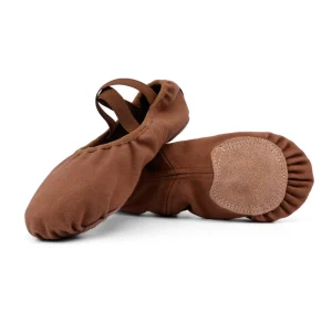 Pink Classic Black Ballerina Slippers Flats Ballet Brown Stretch Fabric Ballet Shoes Dance for Women and Girls Kids