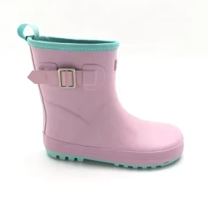 Pink Color Rubber Kids Waterproof Wellington Boots