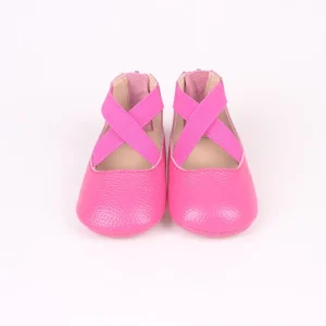 Pink Color Soft Lovely Girls Bow Summer Princess Kids Dress Shoes