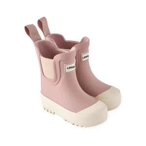 Pink Rain Boots for Kids Wellington Boot Design Your Own Children Shoes Waterproof Rubber Rain Boots for Cute Girls and Boys
