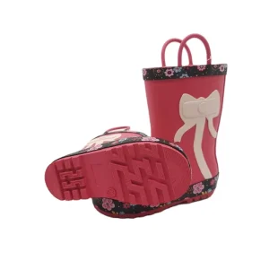 Plus Size Waterproof Outdoor Garden Solid Red Casual Girls Kids Gumboots Children Rubber Rain Boots