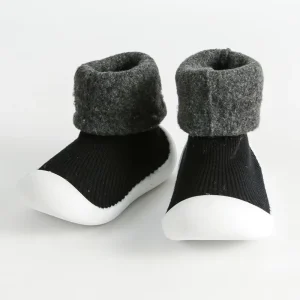 Plush Winter Casual Baby Walker Socks Soft Anti-Slip Sock Indoor Outdoor Breathable Mesh Knit First Walkers Boys Girls