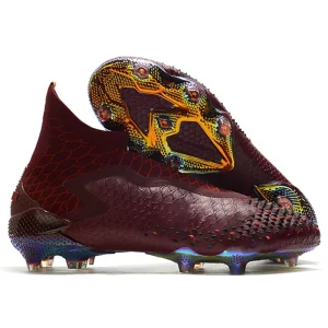 Popular Colorful Custom Logo Canvas Upper Breathable Kids Soccer Shoes Outdoor Training Durable Drop Shipping Football Boots