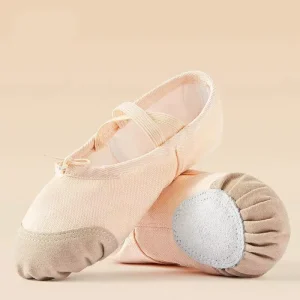 Popular Good Quality China Factory Bulk Price Nude Dance Ballet Flat Foldable Shoes for Girls Women