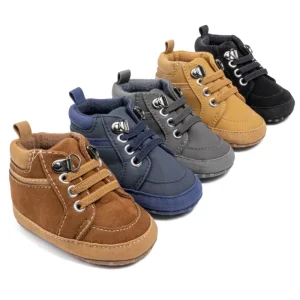 Popular Toddler Baby Casual Shoes PU Leather Outdoor Soft Comfortable Baby Prewalker Shoes for Babies