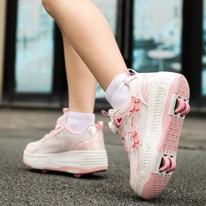 Popular Two wheel Roller Skates Unisex Sports Wheel Shoes For Walking Skating Suitable For Teenagers