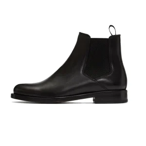 Popular Unisex Kids Chelsea Boots Black Genuine Leather Western Children Ankle Boots Premium Leather Boys