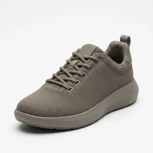 Premium 3D Fly knit Breathable Lightweight Sneakers Minimalist Urban Walking Shoes Warm Grey Daily Comfort