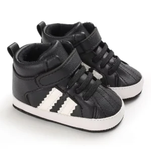 Premium Sports Style Comfort PU Leather Ankle Baby Sneakers for Toddler Boy Shoes