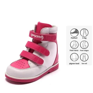 Princepard Children Orthopedic Medical Shoes Leather Sport Shoes for Kids Spring Winter Unisex Medical Footwear