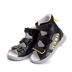 Princepard Children’s Orthopedic Sandals Leather Shoes with Arch Support for Kids Summer Anti-Slip Orthopedic Shoes
