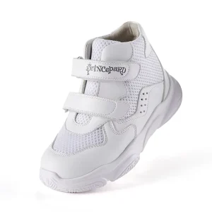 Princepard Kids Sneakers White Running Shoes with Ankle Support Orthopedic Flat Foot Shoes for Winter and Spring