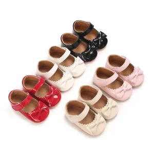 Princess Baby Shoes PU Baby Soft Sole Baby Walking Shoes