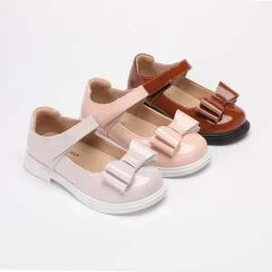 Princess Shoes Children Party Wedding Patent Leather Girls School Oxford Shoes Black Flat Breathable Anti-Slip