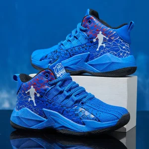 Professional Basketball Shoes Mesh Upper Breathable Rubber Outsole Summer Spring Running Shoes for Men & Boys