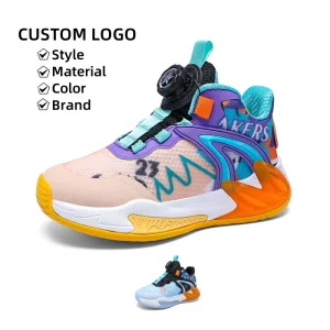 Professional Basketball Shoes for Kids with Rubber for Winter Sports
