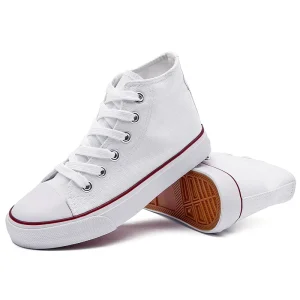 Professional Custom High Top Canvas Sneakers Student Canvas Shoes Children’s Shoes for Kids Unisex EVA Cotton Fabric Print