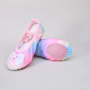 Professional Female Children’s Dance Shoes for Girls Soft Soled Sequined Ballet Practice Shoes Chinese Toddler’s Design