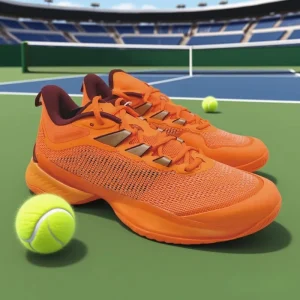 Professional Tennis Shoes With TPU-fused Mesh Upperfor Outdoor Training Breathable Wear-Resisting Tennis Shoes For Clay Court