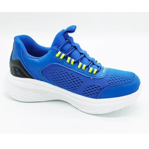 Pu Upper Kid’s Sport Shoes Waterproof Children Running Lace up Logo Sneaker In School